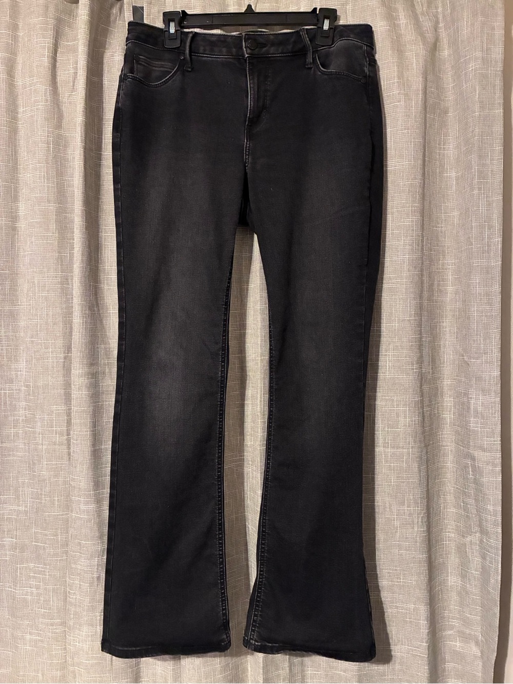 Simply Vera Vera Wang Mid Rise Bootcut Jeans Black Stretch Size 10 Regular